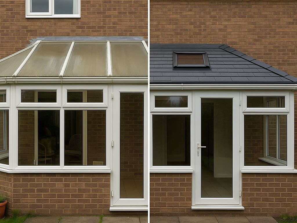 Conservatory roof installation