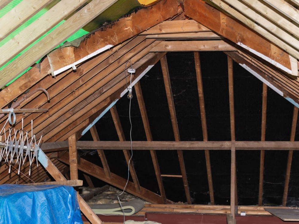 Loft conversion roof work