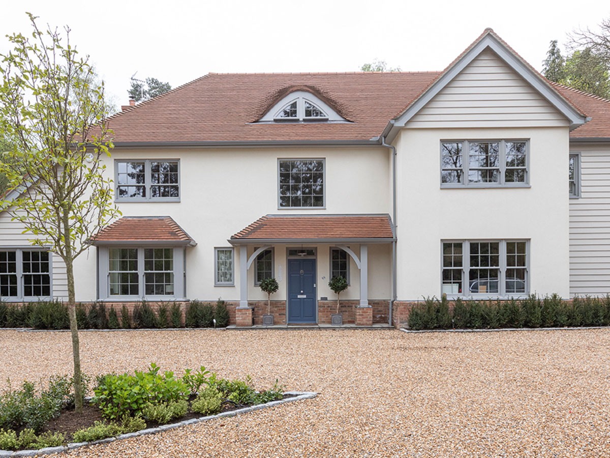 Rendered UK house exterior