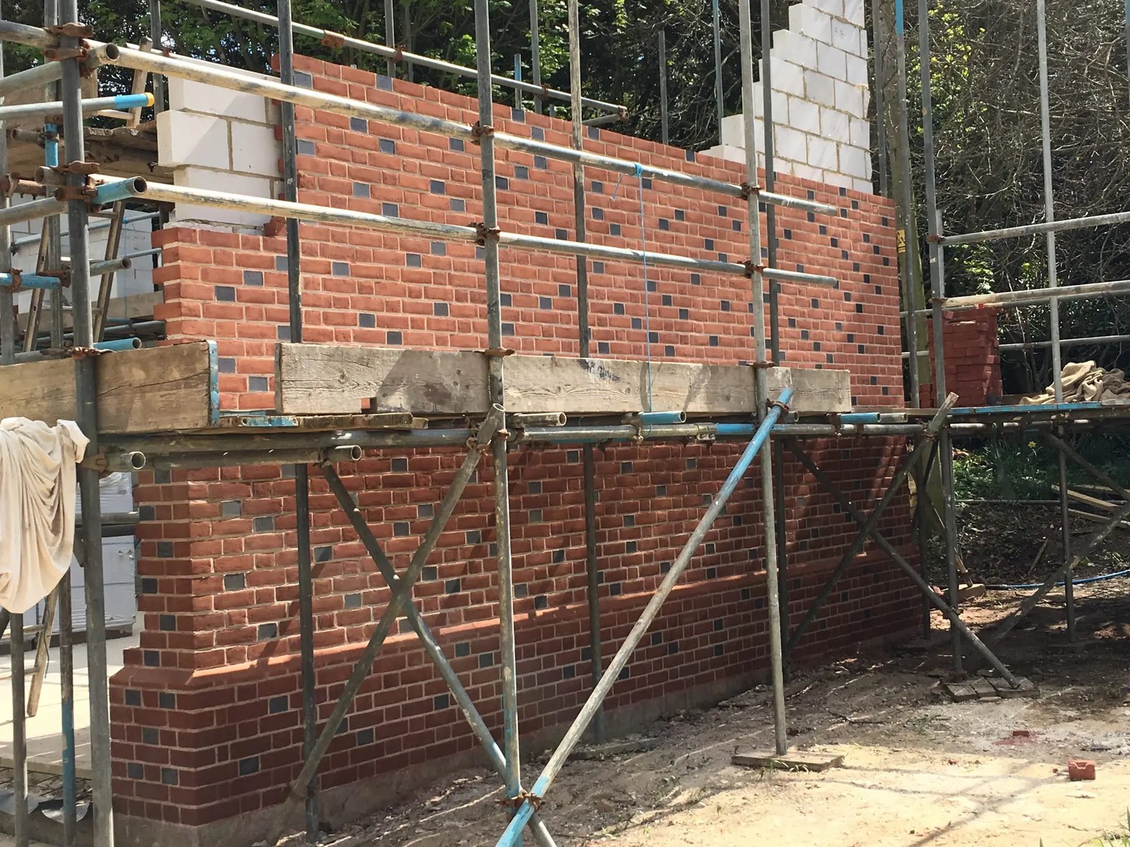 Brickwork repointing on UK building