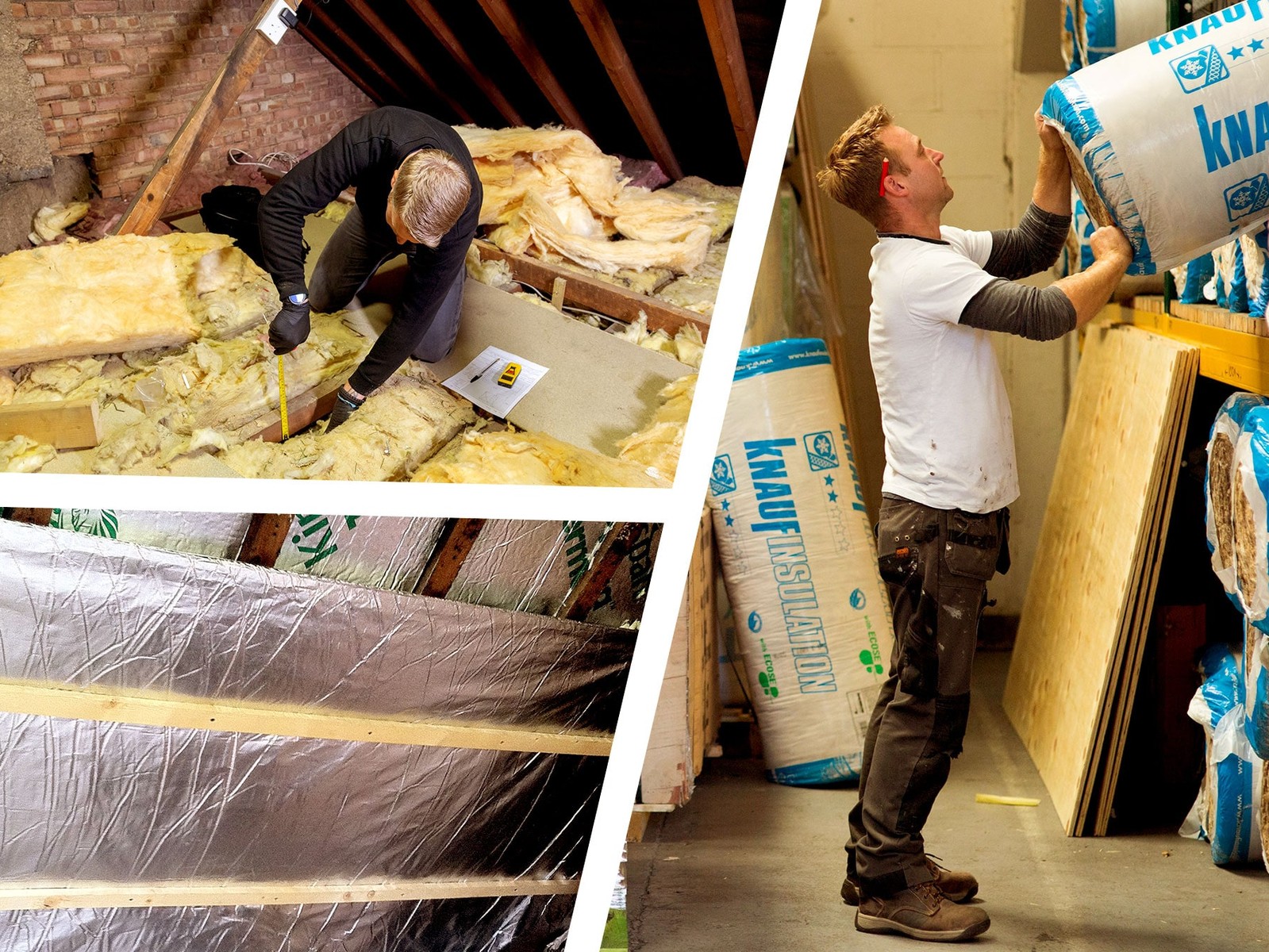Roof insulation work