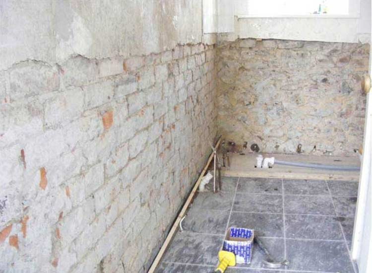 Rising damp treatment completed